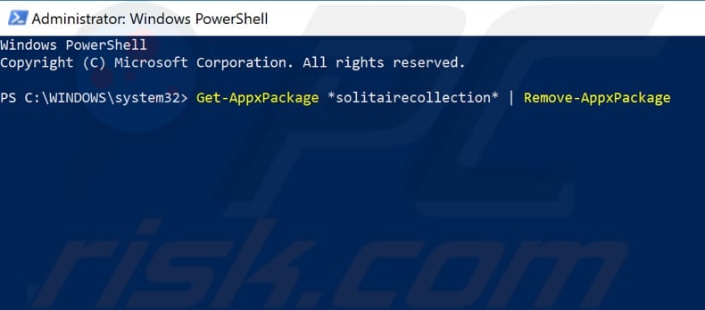 reinstall microsoft solitaire collection step 2