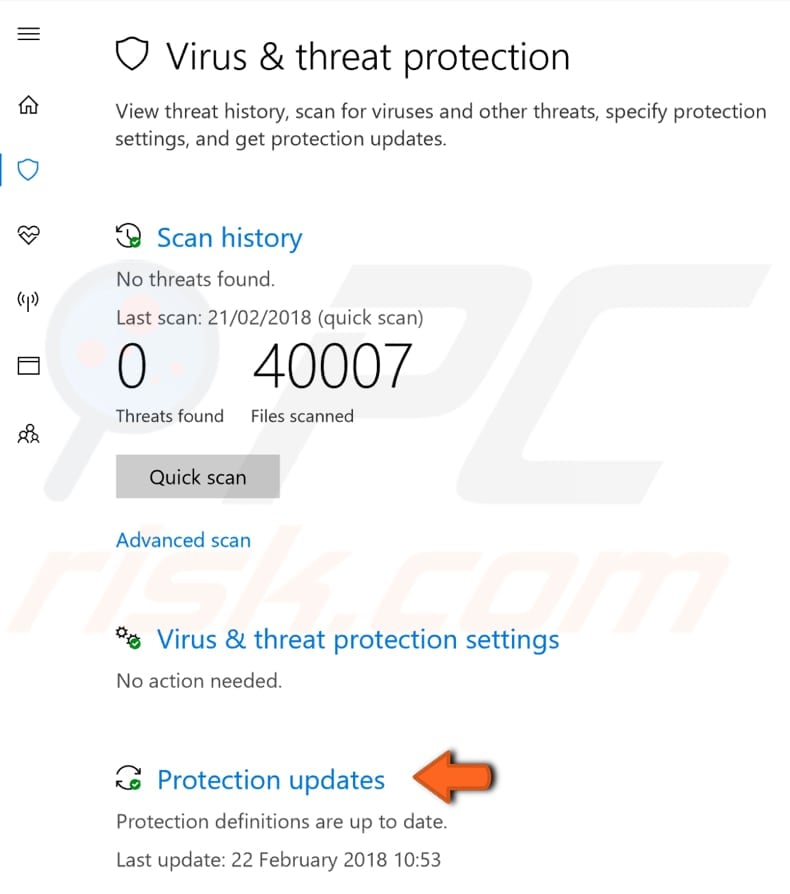 uninstall third-party antivirus software step 4