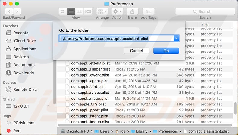 delete-asistant-plist-file