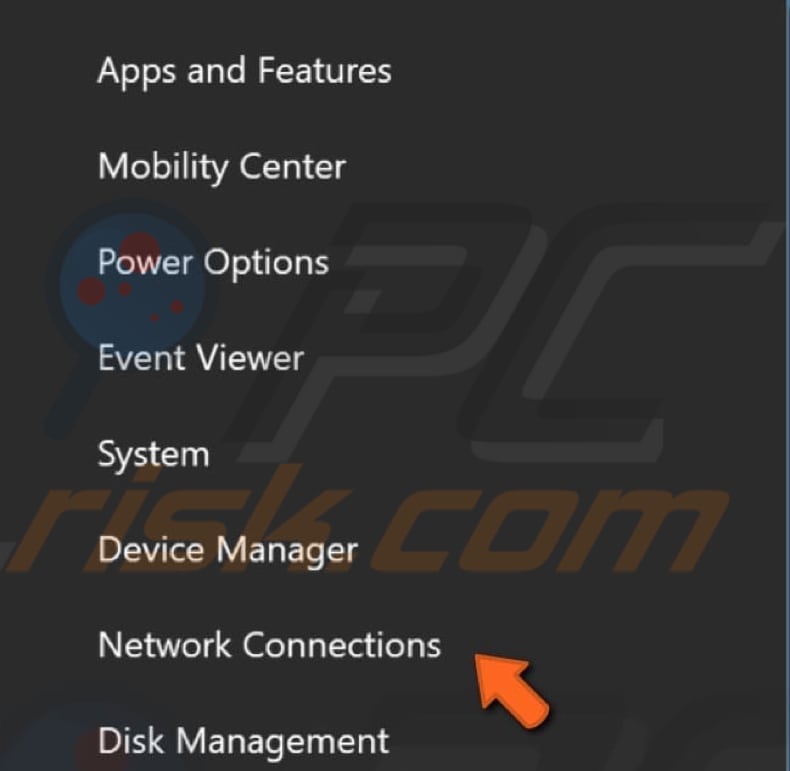 change dns to google dns step 1