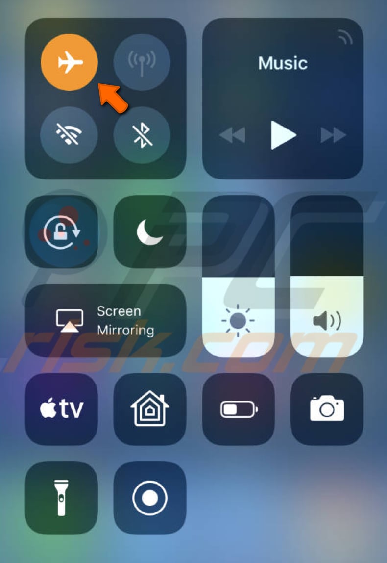 airplane mode iOS