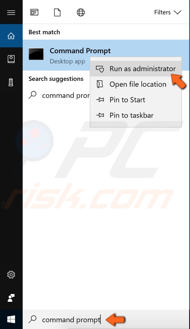 remove thumbs.db file using command prompt step 1