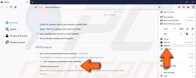 adjust content process limit 