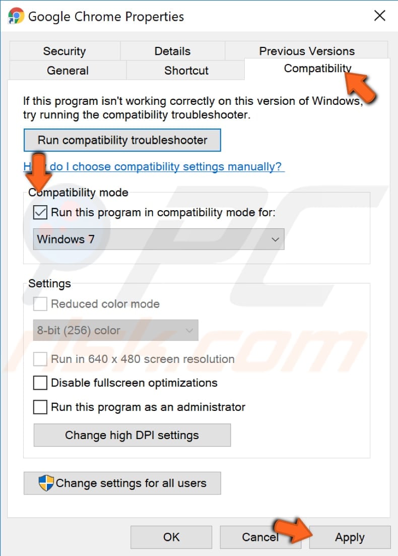 enable compatibility mode 
