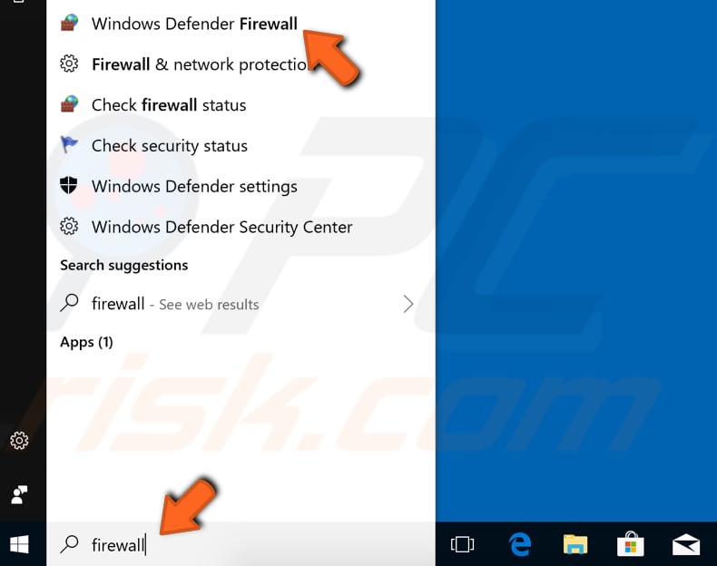 block programs from accessing internet step 1