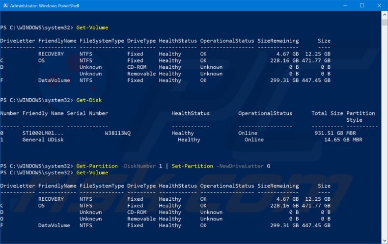 using power shell step 2