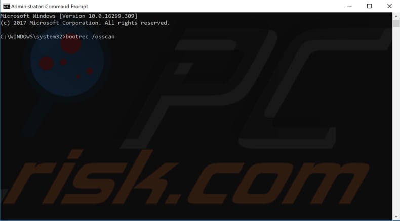 how to fix BAD_SYSTEM_CONFIG_INFO error by fixing the bcd file step 2