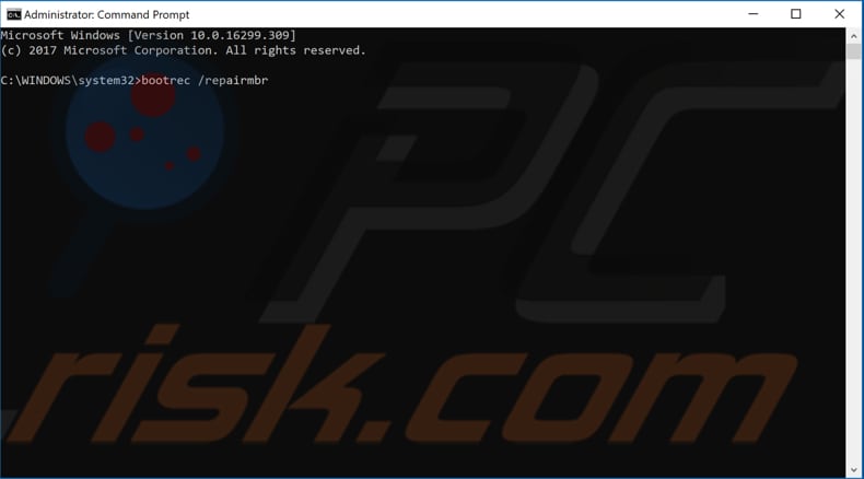 how to fix BAD_SYSTEM_CONFIG_INFO error by fixing the bcd file step 3
