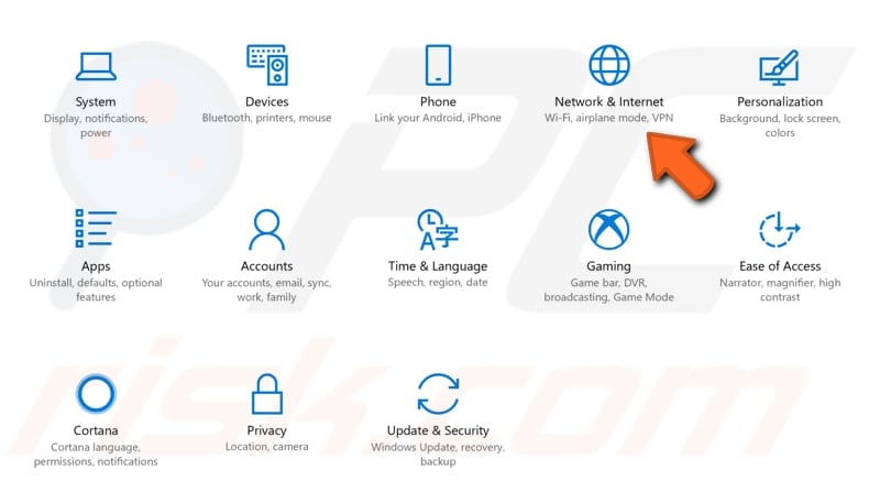 change proxy settings step 1