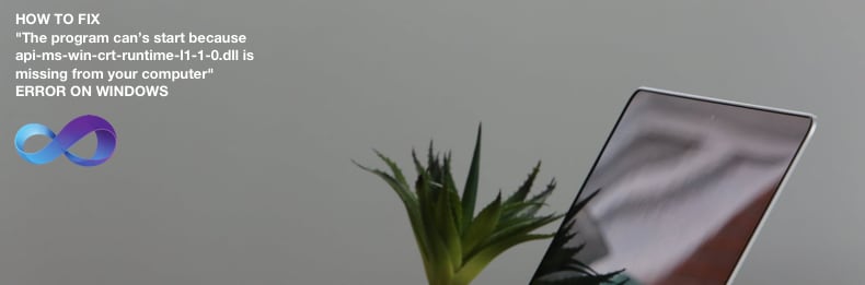 the program cans start because api-ms-win-crt-runtime-l1-1-0.dll is missing