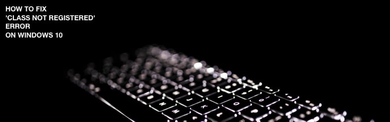class not registered error
