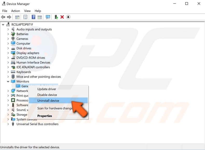 reinstall your video drivers step 1