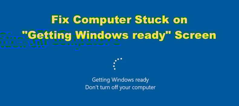 Getting Windows Ready Stuck