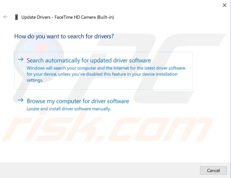 update webcam drivers step 2