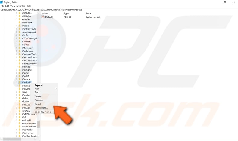 import winsock keys step 3
