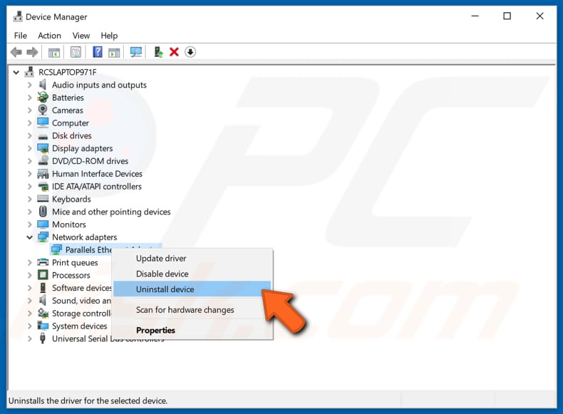 reinstall network adapter driver step 2