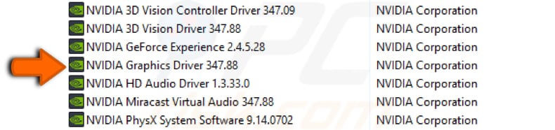 reinstall Nvidia drivers step 3