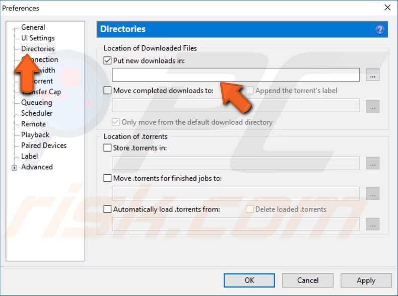 set the download path manually step 3
