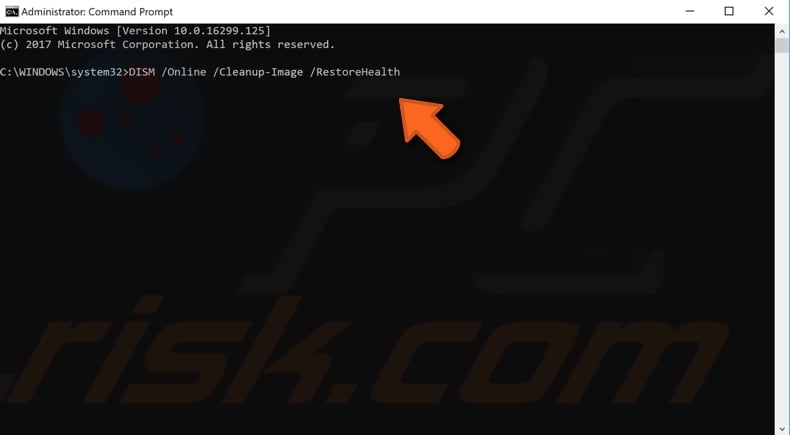run the system file checker step 3