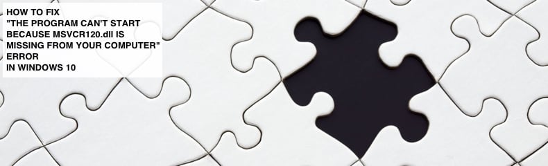 msvcr120.dll is missing