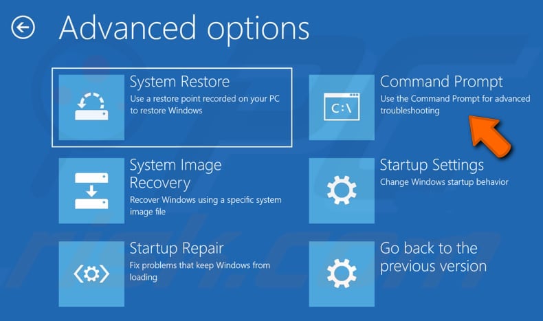 use diskpart utility step 3