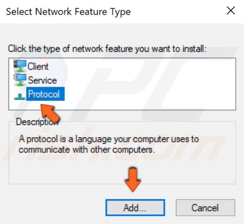 delete winsock keys and reinstall tcpip step 11