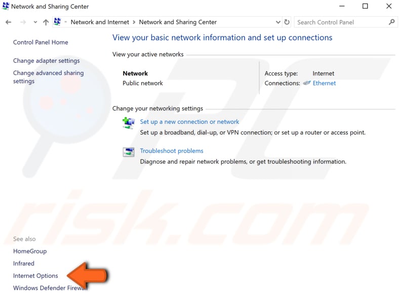 disable proxy step 1