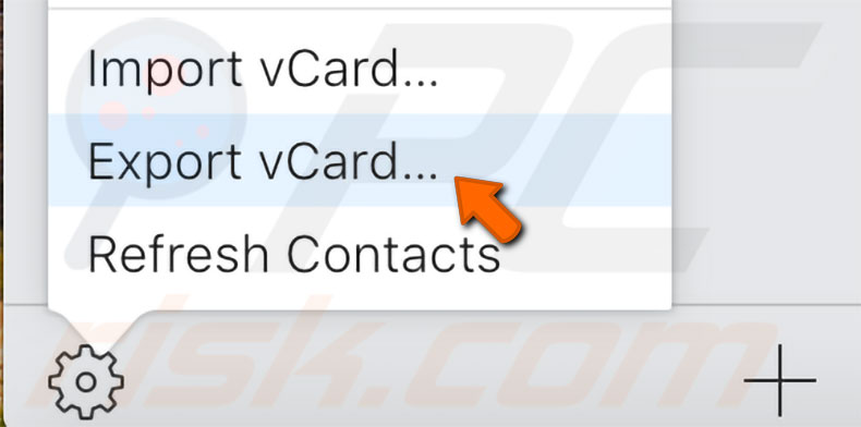 export-vcard