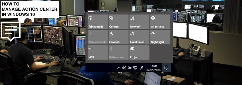 how to manage action center