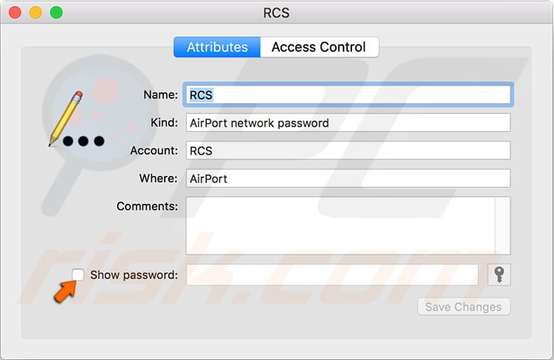 show-password-keychain