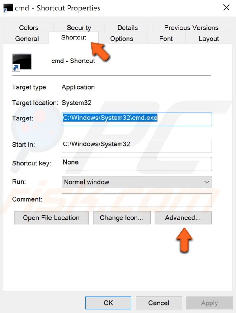 start elevated command prompt through task manager step 3