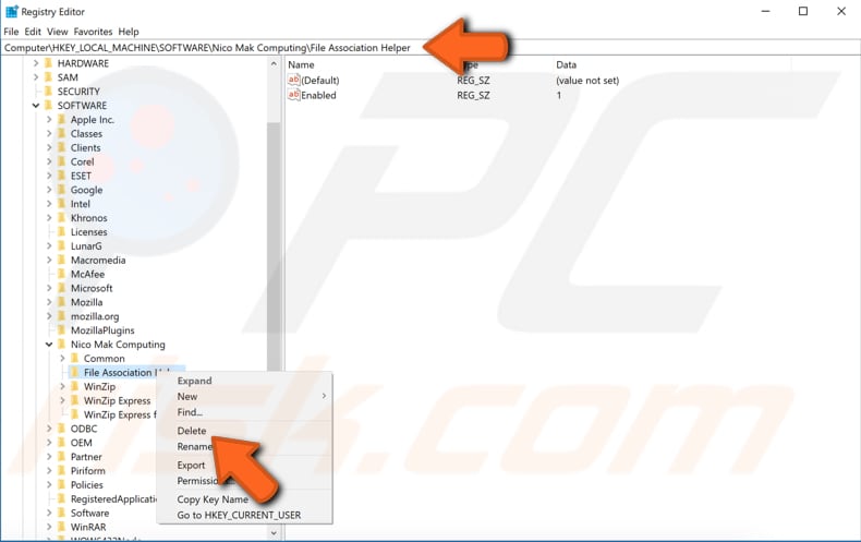 clean registry using registry editor step 3