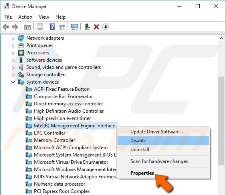 configure imei power management options step 2