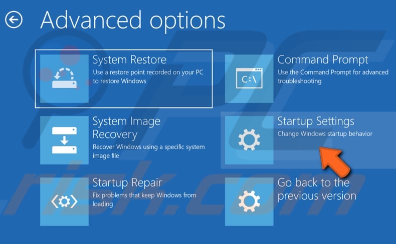 uninstall a program in safe mode step 5