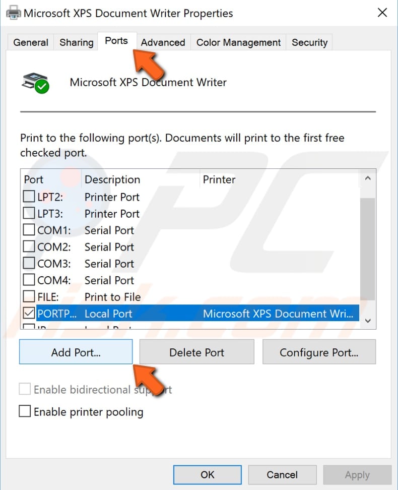 add second printer step 2