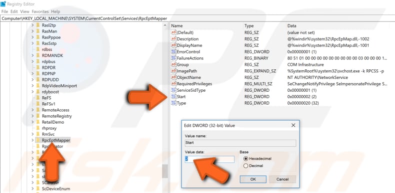 edit windows registry step 5