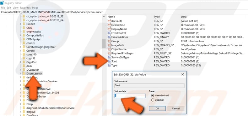 edit windows registry step 4