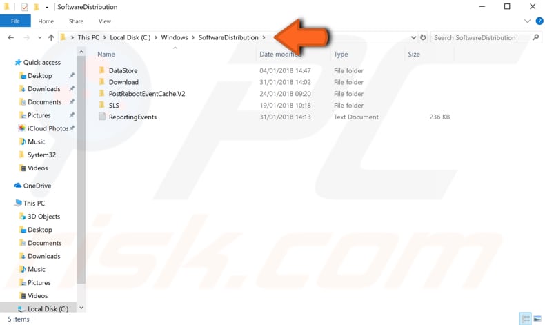 restart windows update service step 3