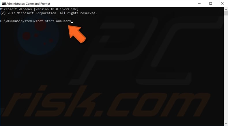 restart windows update service step 4