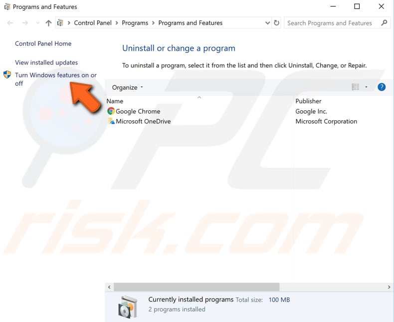 disable internet explorer step 2