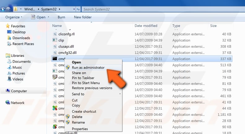 fix system error 5 has occurred in windows 7 step 3