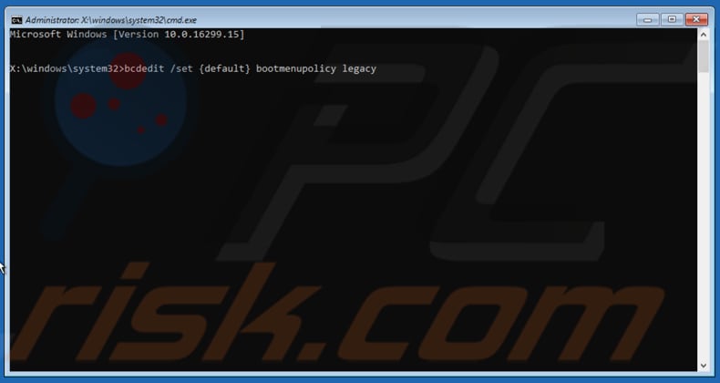 run command prompt commands step 4