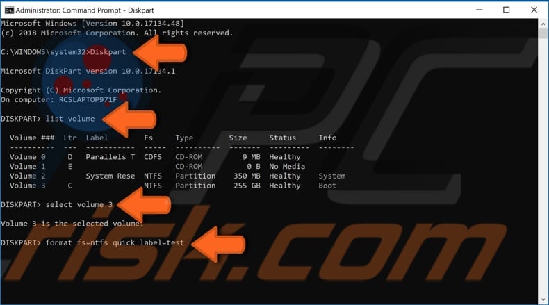 format your hard drive 