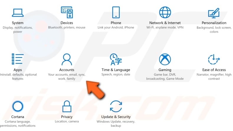 use or create new administrator account step 1