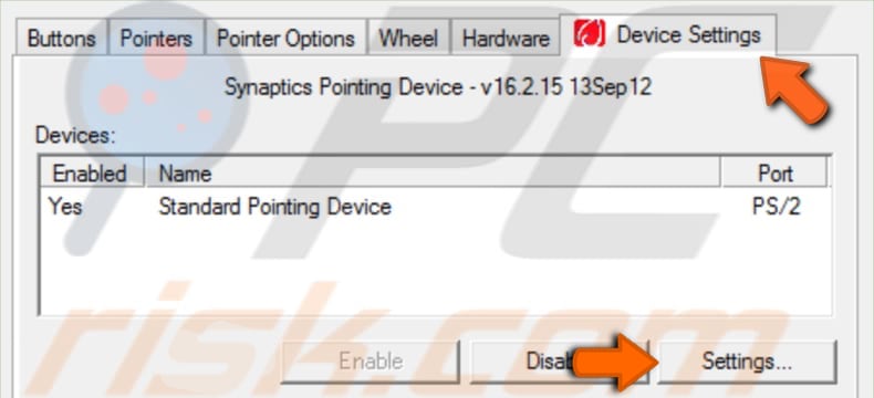 check if two finger scrolling feature is enabled step 1