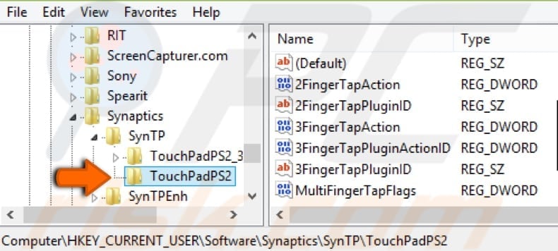 edit Windows registry step 2