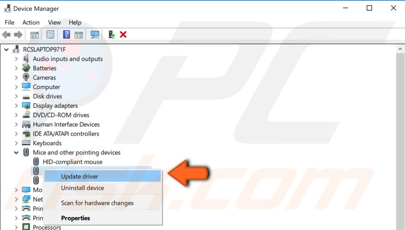 update touchpad drivers step 1