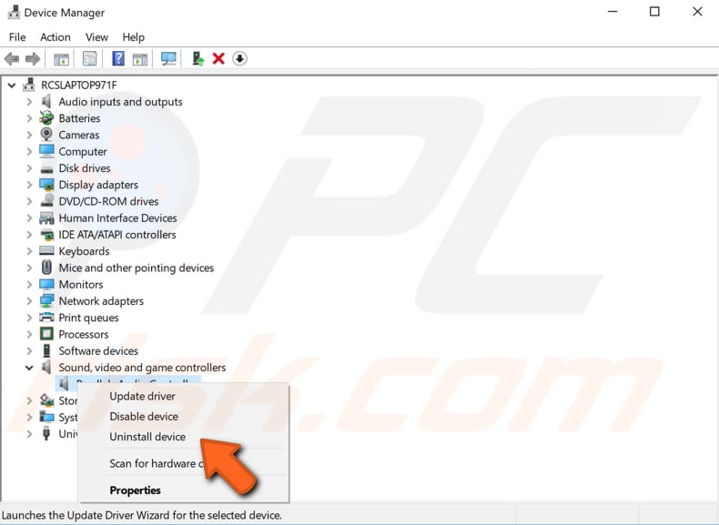 reinstall or update your audio drivers step 2