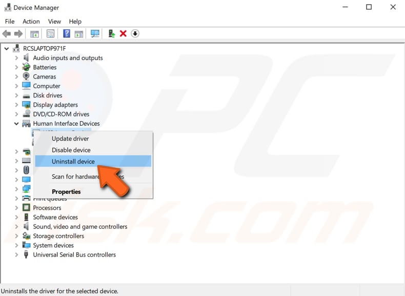 reinstall Wacom tablet drivers step 1