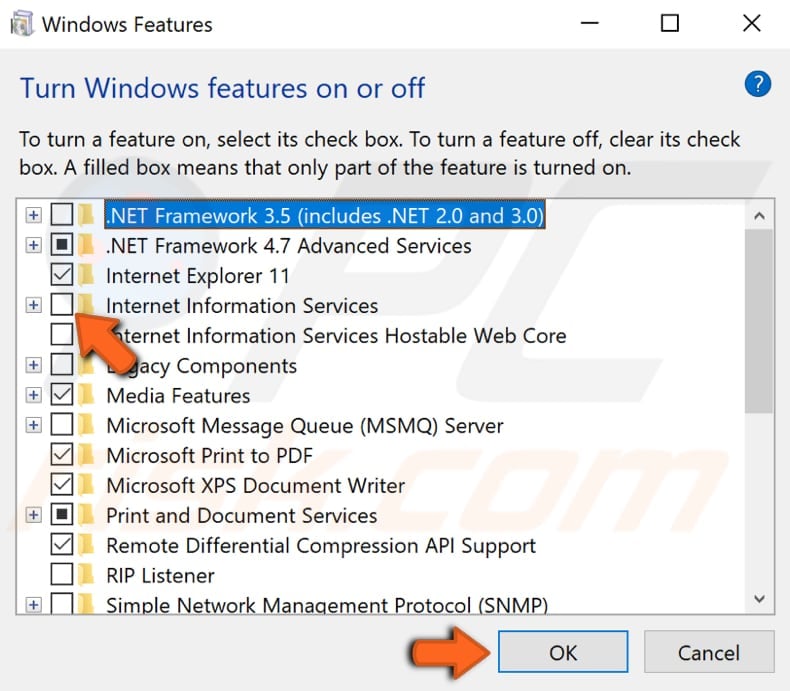 how to delete inetpub folder step 4